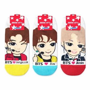 BTS SOCKS JUNG KOOK, JIN, JIMIN - BNWT